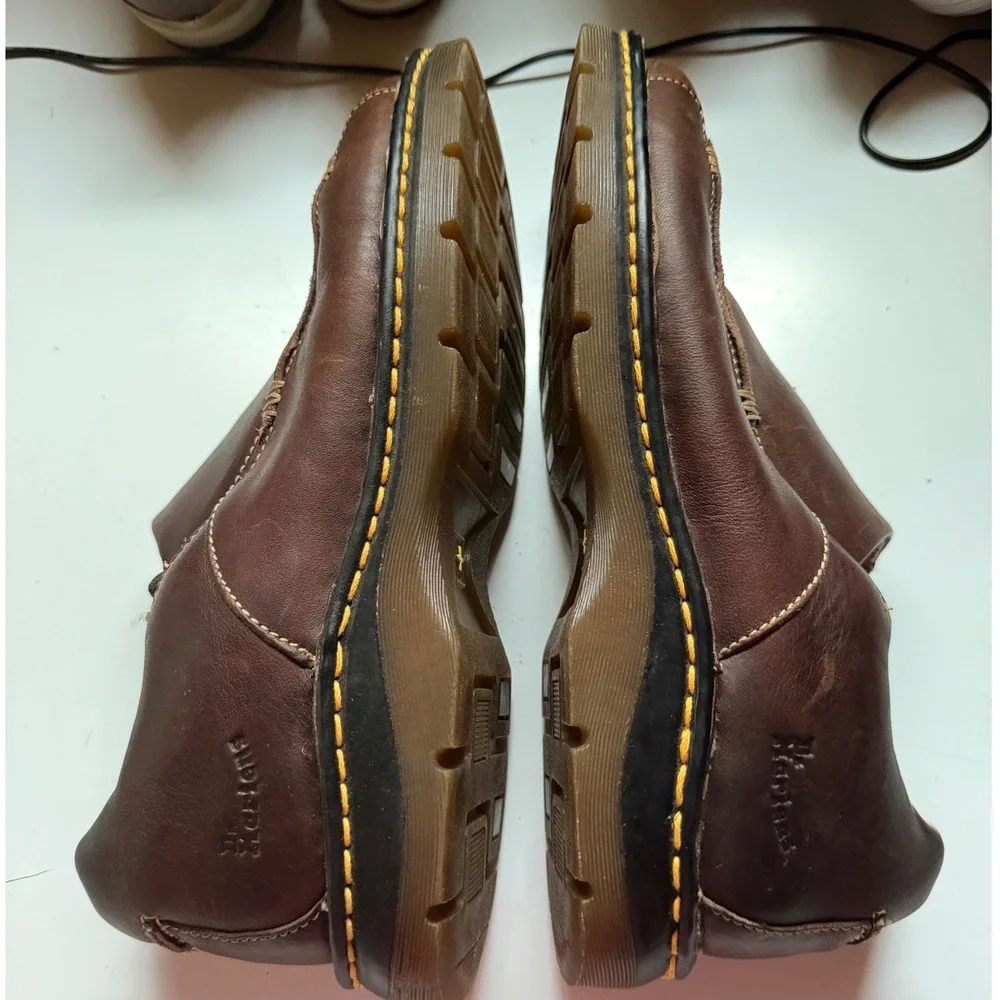 Dr. Martens 8C16 Mens Brown Leather Slip On Loafers Shoes UK 10 US 11 EU 45